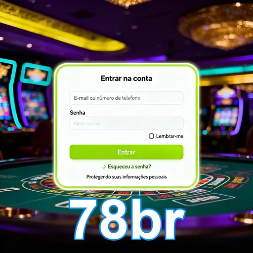 Tela de acesso ao cassino online 78br